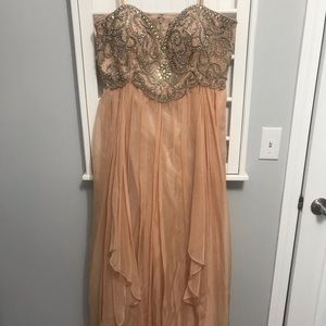 Beautiful gown with beaded bodice